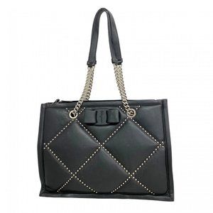 Salvatore Ferragamo Vara Leather Shoulder Bag, Black, Women's